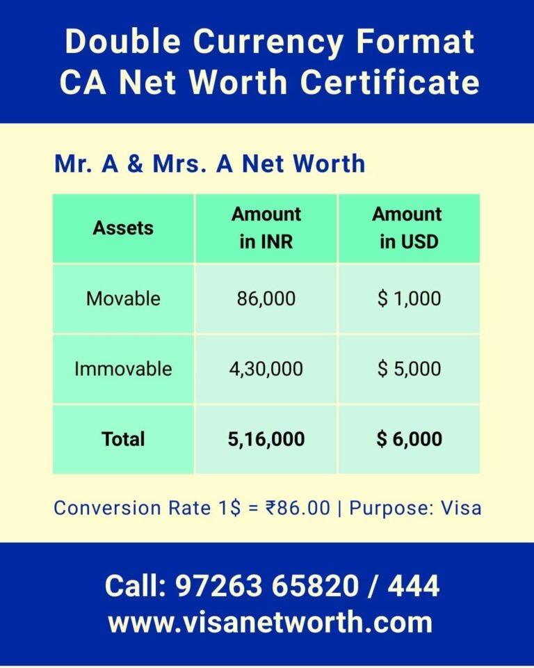 CA Report Format for Visa with Double Currency